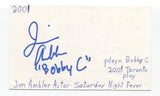 Jim Ambler Signed 3x5 Index Card Autograph Actor Saturday Night Fever