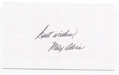 Max Alvis Signed 3x5 Index Card Autographed Signature Cleveland Indians All-Star