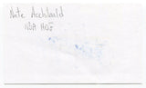 Nate Archibald Signed 3x5 Index Card Autographed Signature Boston Celtics HOF