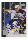 1997 Upper Deck Steve Kelly Signed Card Hockey NHL RC Autograph AUTO #198