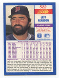 1990 Score Jeff Reardon Signed Card Baseball Autographed #522