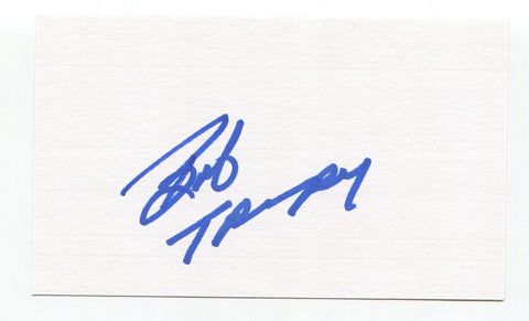 Bob Trumpy Signed 3x5 Index Card Autograph Football NFL Cincinnati Bengals