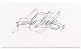 Julio Becquer 3x5 Index Card Autographed Signature Minnesota Twins Debut 1963