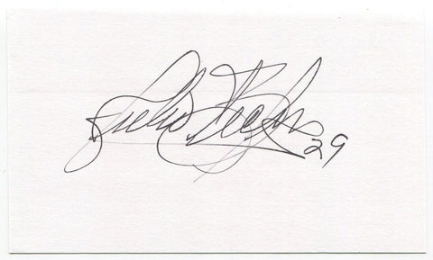 Julio Becquer 3x5 Index Card Autographed Signature Minnesota Twins Debut 1963