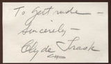 Clyde Trask Orchestra  Signed Card  Autographed Singer Vocalist AUTO Signature