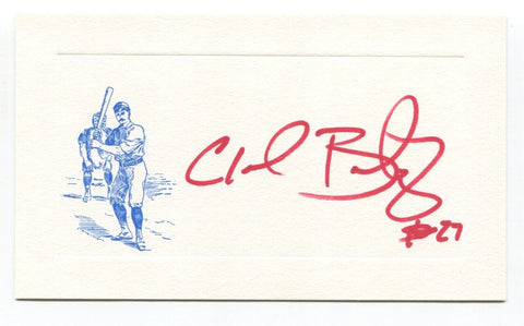 Chad Bentz Card Autograph MLB Baseball Roger Harris Collection