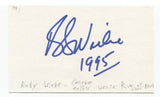 Rudy Wiebe Signed 3x5 Index Card Autographed Signature Author Writer