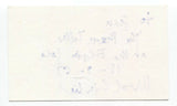 Bernhard Sinkel Signed 3x5 Index Card Autographed Signature Director